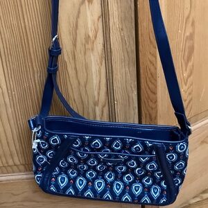 New with Tags Vera Bradley Blue Paisley Crossbody Handbag